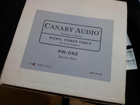 Canary Audio Nickel Power Cable PW-ONE Signature Series - 6 ft (New) Canary10