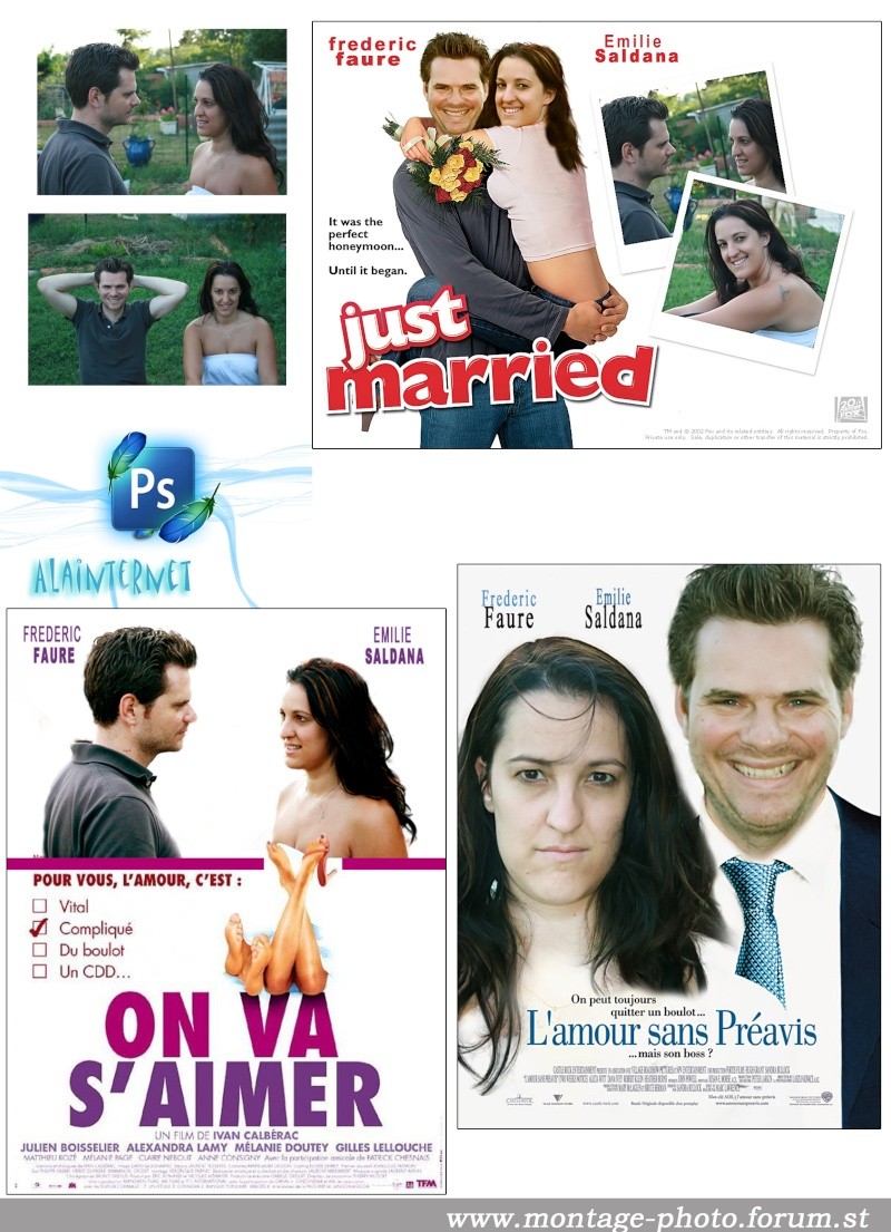 affiche de film personnalisée  sur theme mariage - Page 3 Emilie11