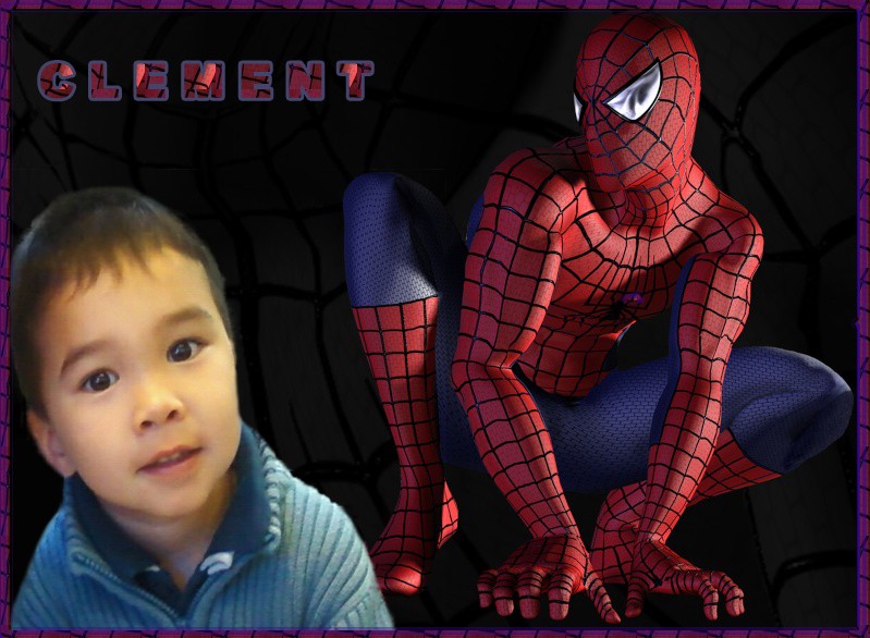 Mon fils Clement de 3 ans avec Spider Man Spider13