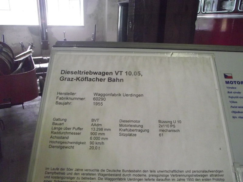 Dieseltriebwagen VT 10.05 Graz Köflacher Bahn Beis_280