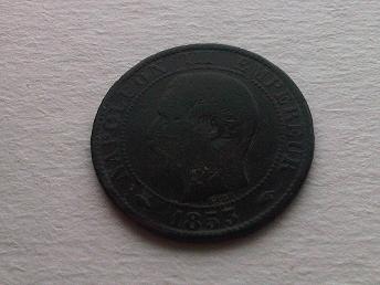 5 centimes Napoleon III 1853 Atelier A Img05215