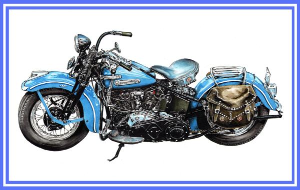 Illustration moto !!! Harley11