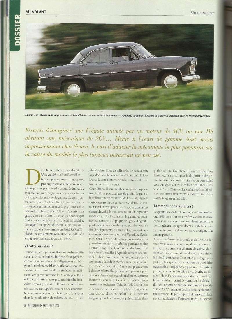 documentation pour SIMCA ARIANE  01_07411