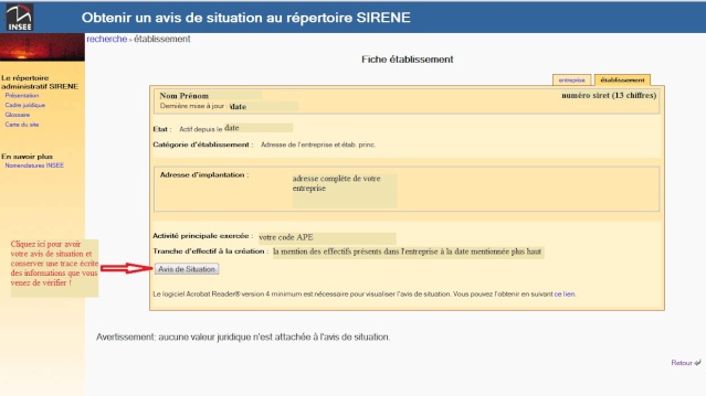 Comment connaitre son numéro de siret avant le courrier Rapert11