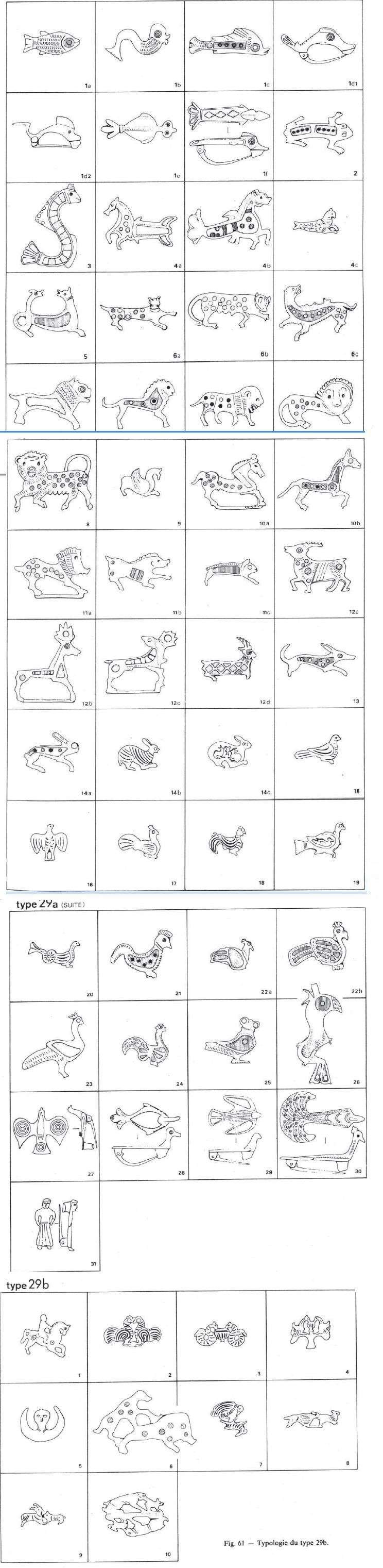 tableau recapitulatif des fibules zoomorphe d'apres M.Feugère 29a3bi10