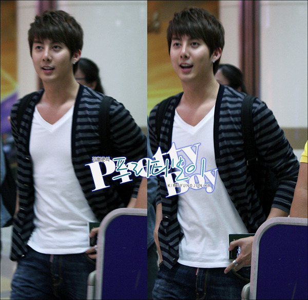 [photos] Hyung Jun @ Gimpo Airport back from Japan 210811 Ar310