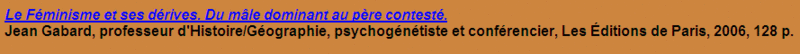 le féminisme et ses dérives  : Genre dans le trouble - Page 8 Gabard10