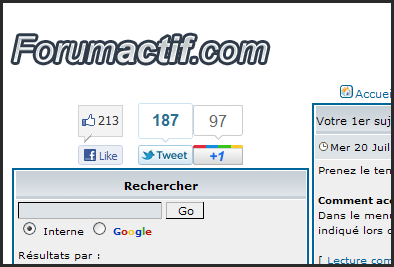 Nouveauté forumactif : Nouveau système anti spammeurs + Widget de partage social Google « +1 ». - Page 6 20-07-13