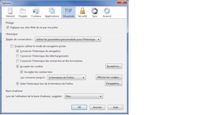 besoin d aide pour utilisation ccleaner Firefo12