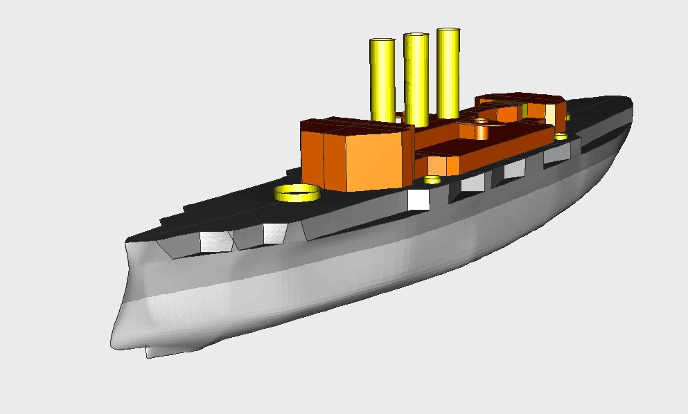 Modelbau Linienschiff S.M.S Elsass Elsass11