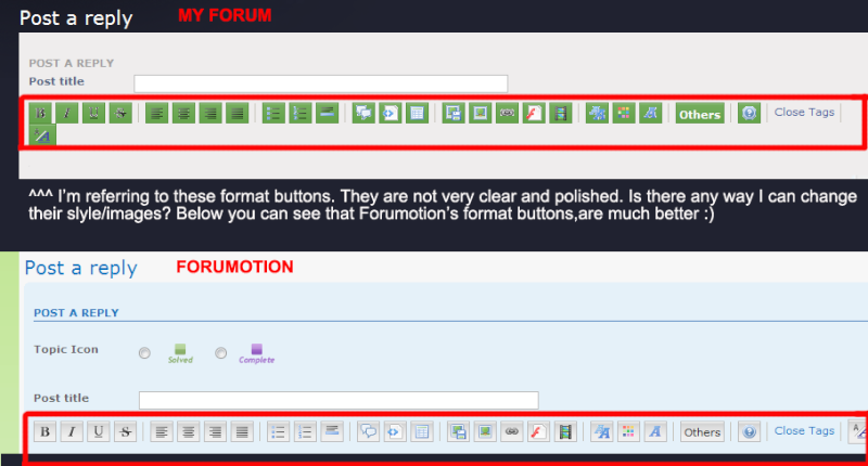 How to change the format-buttons style Format10