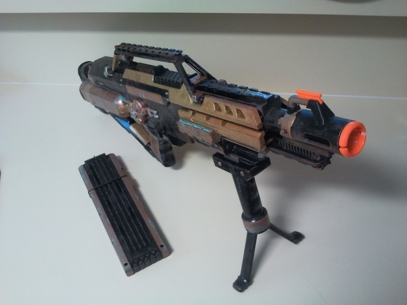 Nerf Stampede. Steampunk paint. Stock internals. *MAKE AN OFFER* 2011-114