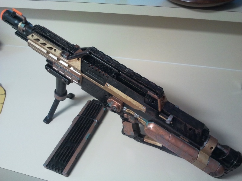 Nerf Stampede. Steampunk paint. Stock internals. *MAKE AN OFFER* 2011-115