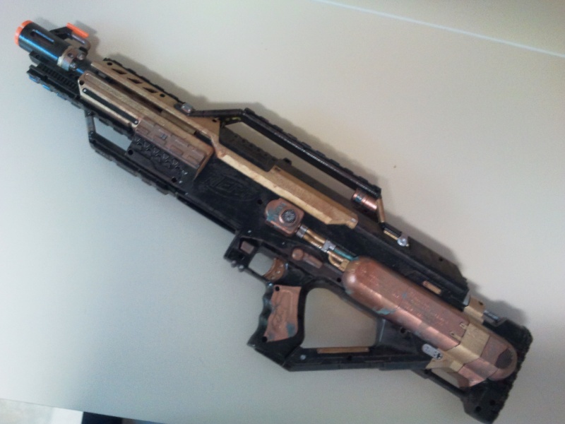 Nerf Stampede. Steampunk paint. Stock internals. *MAKE AN OFFER* 2011-119