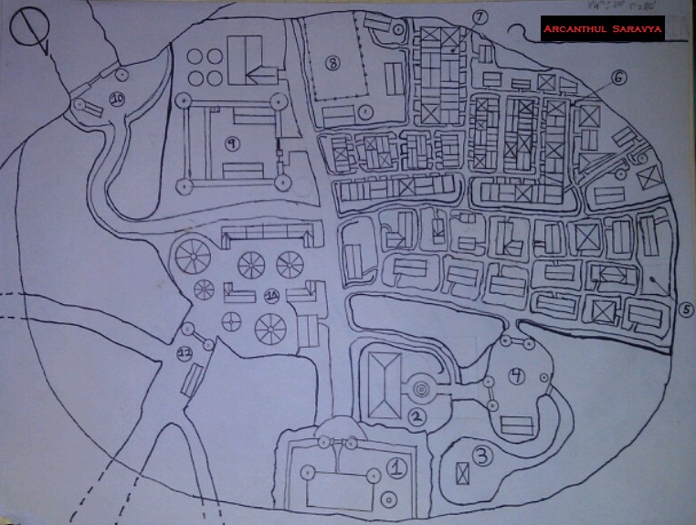 Map of Acanthul Saravya 100med11