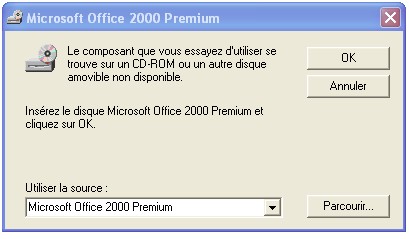 Ouverture assistant installation microsoft office 2000 Office11