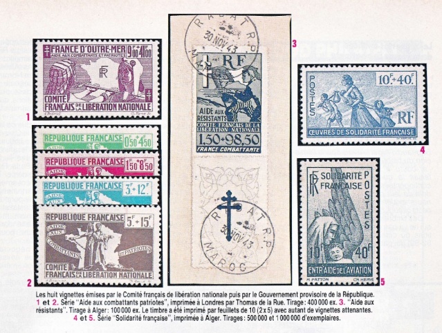 TUNISIE LIBERATION timbres surtaxés Surcha10