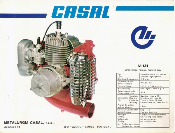 Modelo agricola motor Casal M131 Scan-112