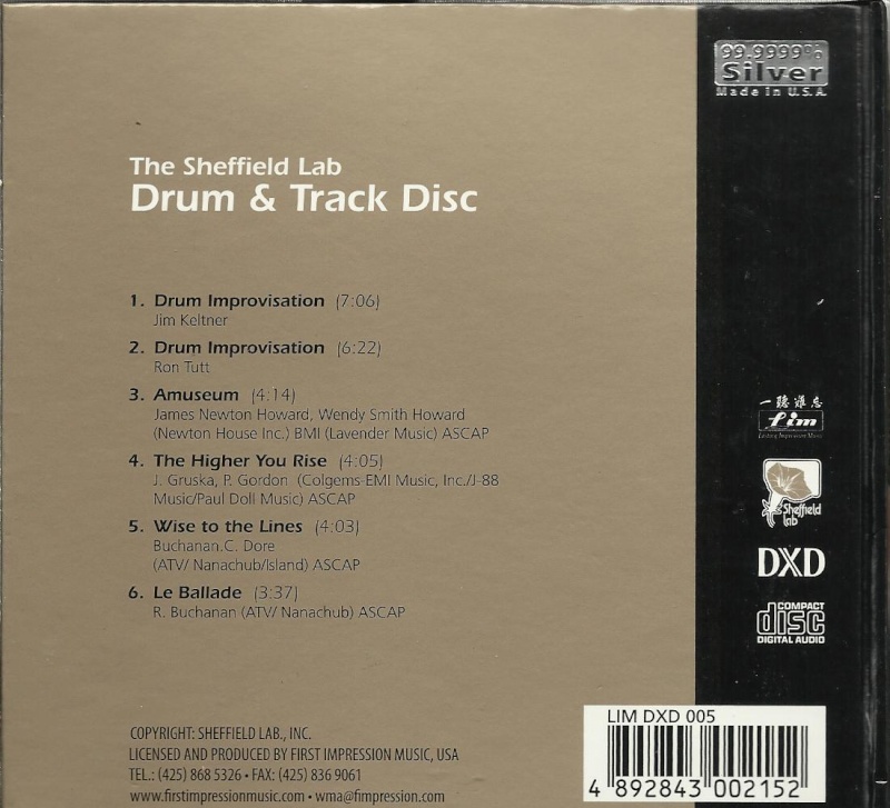 Drum & Track Compact Disc (New) 2b10