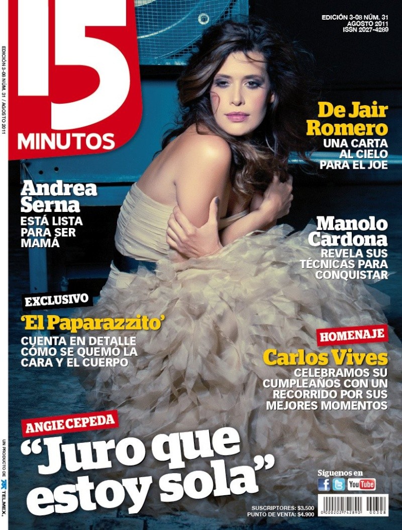 Angie Cepeda en la portada de la revista "15 minutos" 27771210