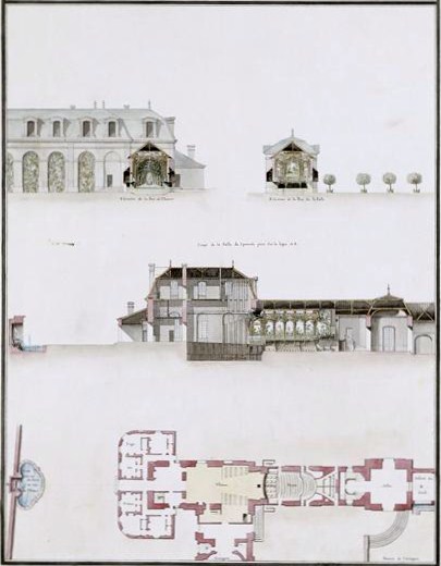 Les "Maisons de Bois" de Marie Antoinette et autres constructions provisoires 01-00610
