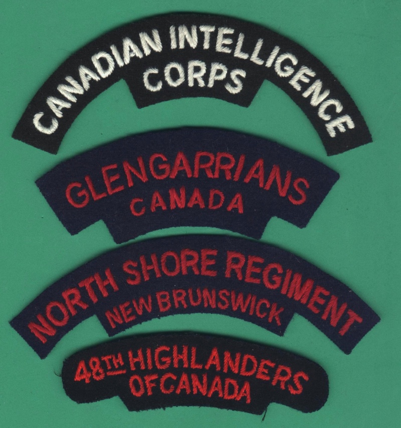 identification for canadian shoulder flashes Lot_in10