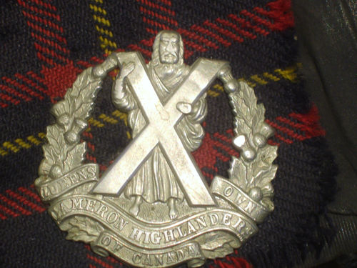 Queen's Own Cameron Highlanders glengarry Sf10