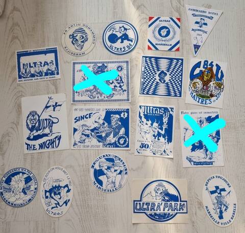 Vends] Stickers CU84 ultras marseille années 90