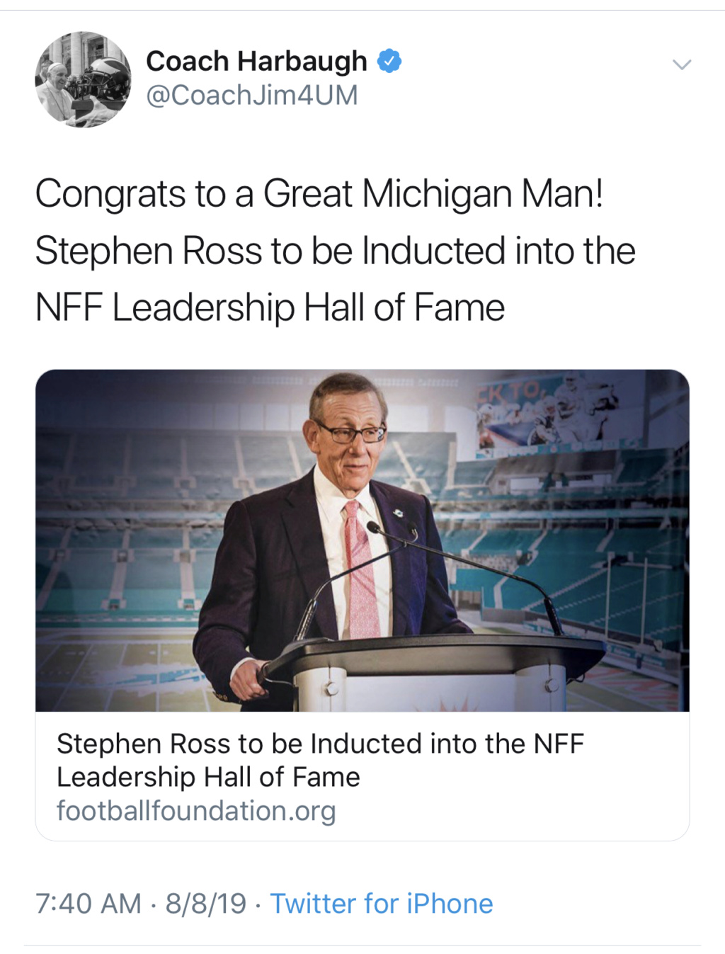 Dolphins owner/michigan man Stephen Ross taking fire for holding fundraiser for Cheetoh Hitler 73964810