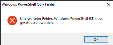 [SOLVED] [EX-100 - v2.1.8.0] [RS6 Build 18362.xx] Help files HTML is causing an Powershell ISE closing error Powers10