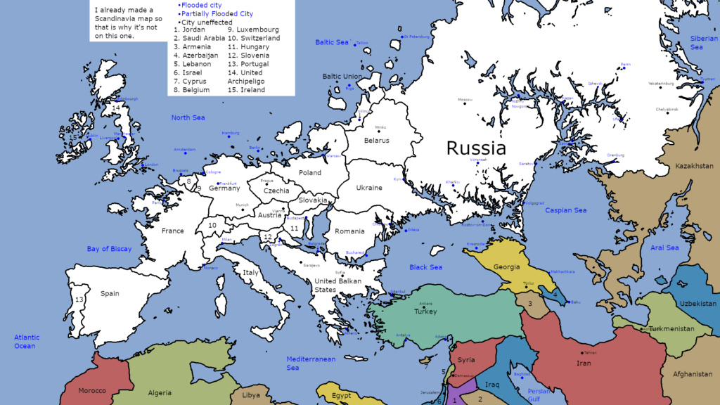 Если уровень мирового океана поднимется на 100 метров 1920x110