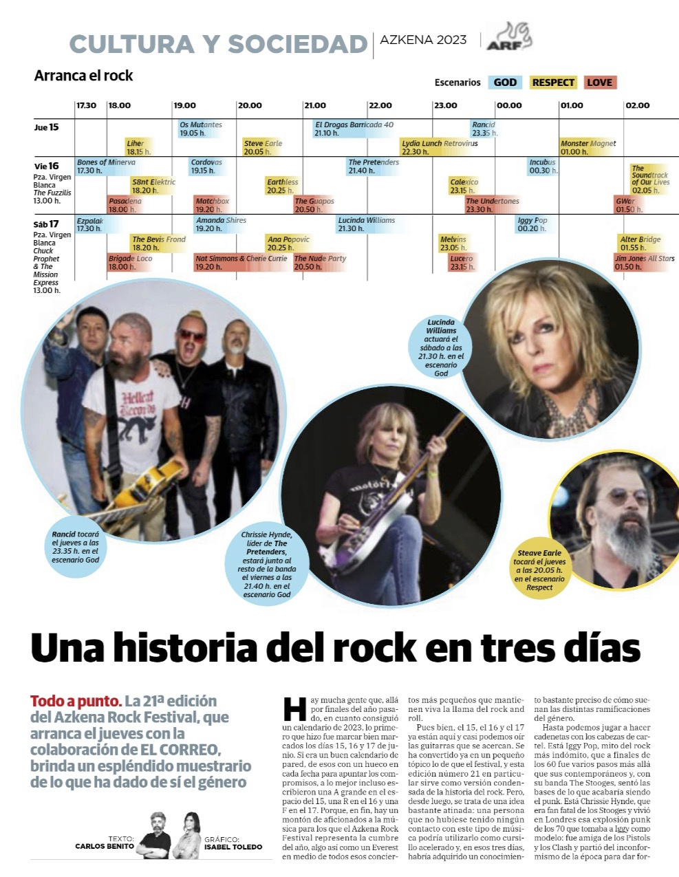 Azkena Rock Festival 2023. Iggy Pop, Rancid, Lucinda Williams, Steve Earle, Monster Magnet, Melvins, Lucero...  - Página 4 A18