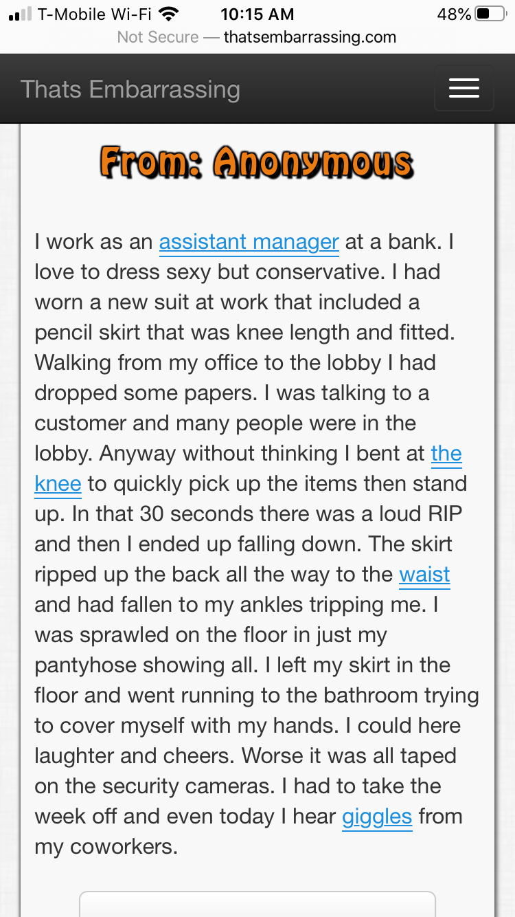 Bank manager rips her pencil skirt 3135e410