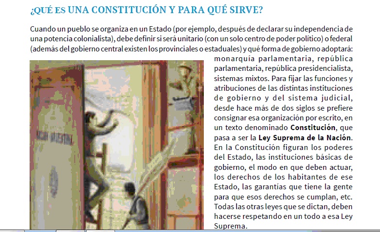 LA CONSTITUCIÓN NACIONAL ARGENTINA (material de lectura) Consti11