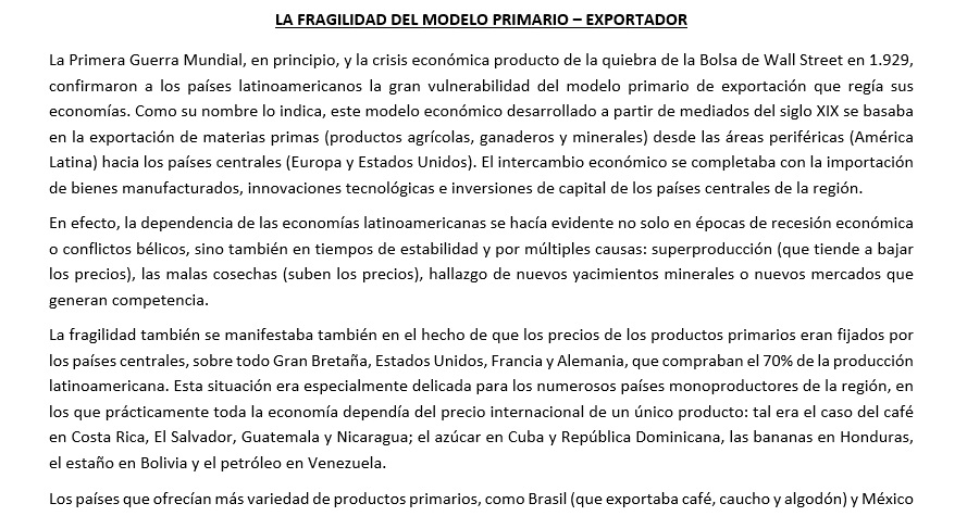 4to C SOCIALES - LA FRAGILIDAD DEL MODELO AGROEXPORTADOR Crisis11