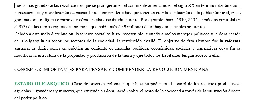 LA REVOLUCION MEXICANA (SOLO PARA BURBUJA 2 DE Economia) R310