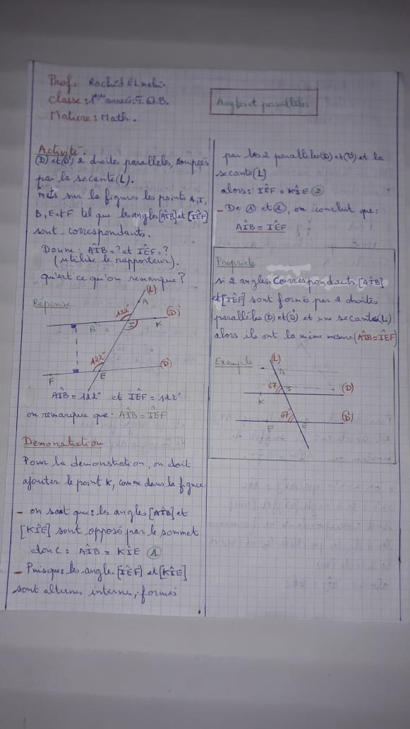 Angles et paralleles3  Prof: Elmahi Rachid 175