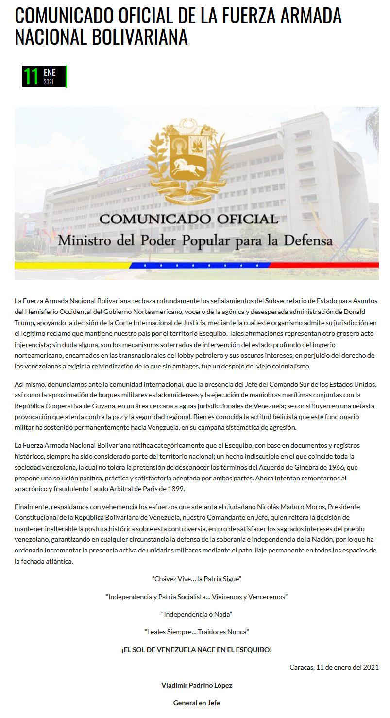 NOTICIAS DE LA FUERZA ARMADA NACIONAL BOLIVARIANA - Página 4 Scree559