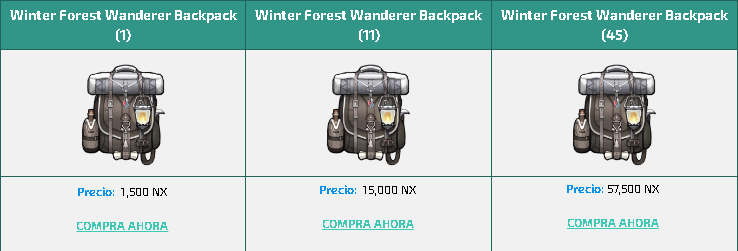 [Venta] Winter Forest Wanderer Backpack Gacha11