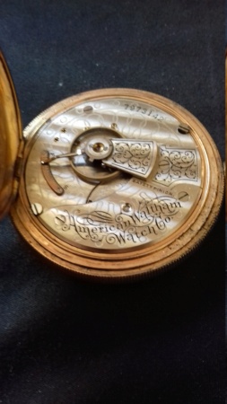  Une montre gousset "American Waltham Watch Co" de 1891 en bon état (le brillant est véritable il a été testé.). 20180113