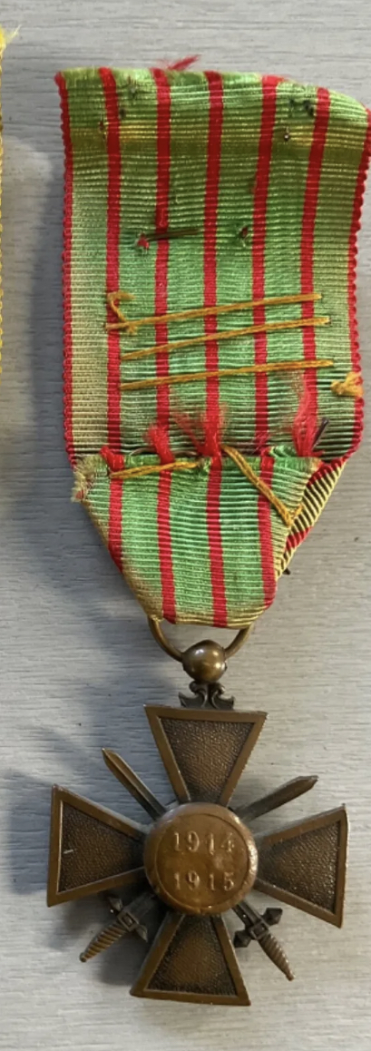 Croix de guerre 14-18 avec 5 citations et 3 palmes 935fe410
