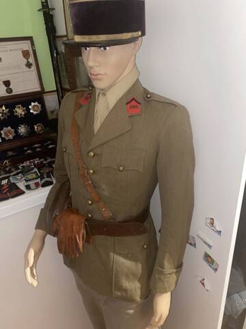 Aide mannequin officier français 1940
