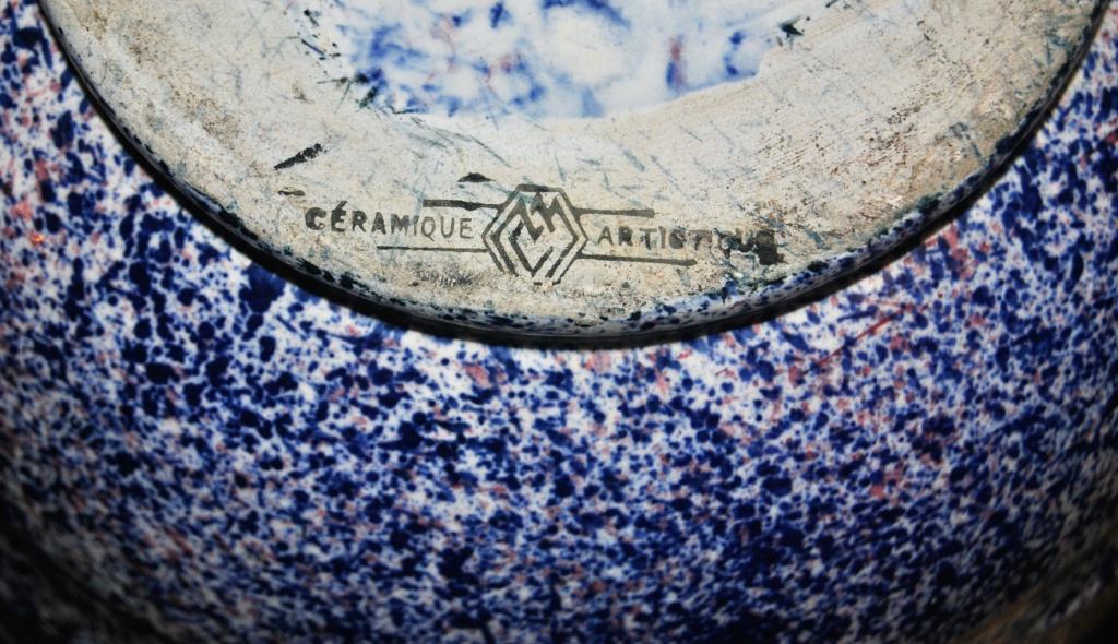 Vase art deco en céramique émil moucheté marqué "céramiqueartisananle" et CCD ? à identifier Dsc_0037