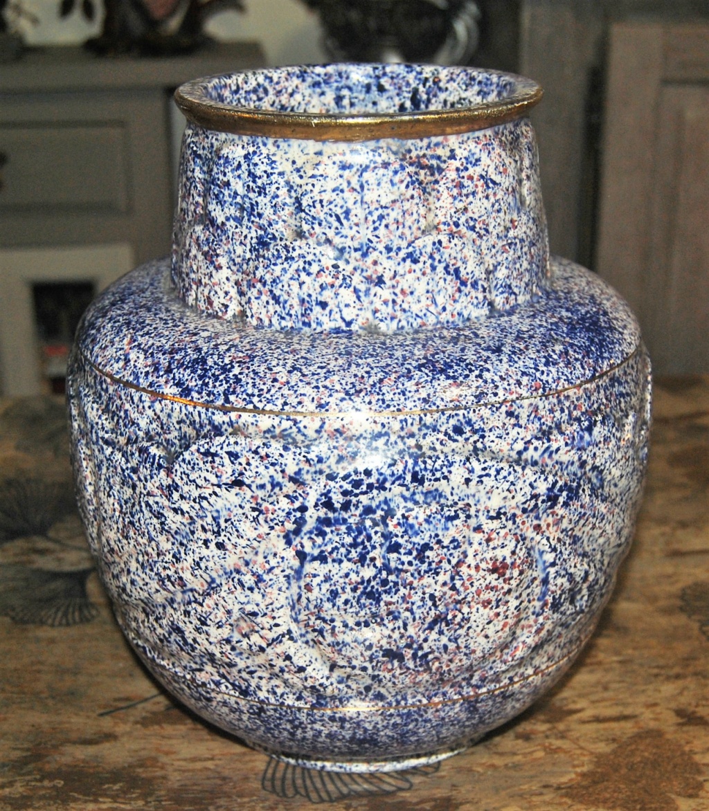 Vase art deco en céramique émil moucheté marqué "céramiqueartisananle" et CCD ? à identifier Vase10