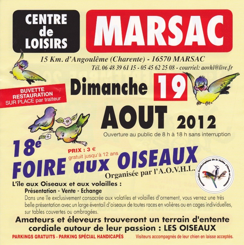 Marsac dimanche 19 aout 2012 18ème foire aux oiseaux et aux volailles Marsac10