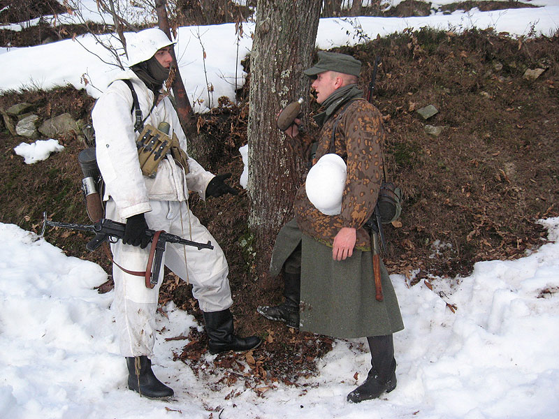 Photos Reconstit Waffen SS - Hiver Reenac15