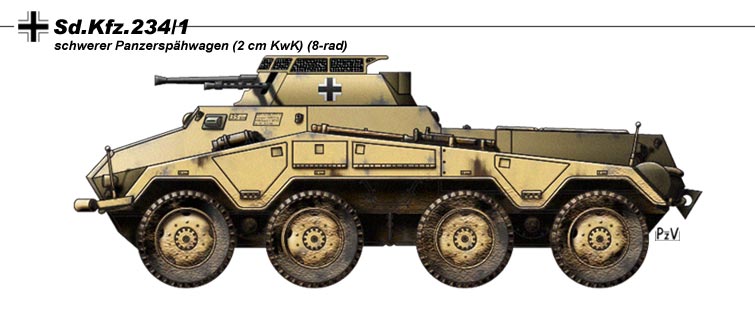 la serie des Sd.Kfz. 234 Sdk23410