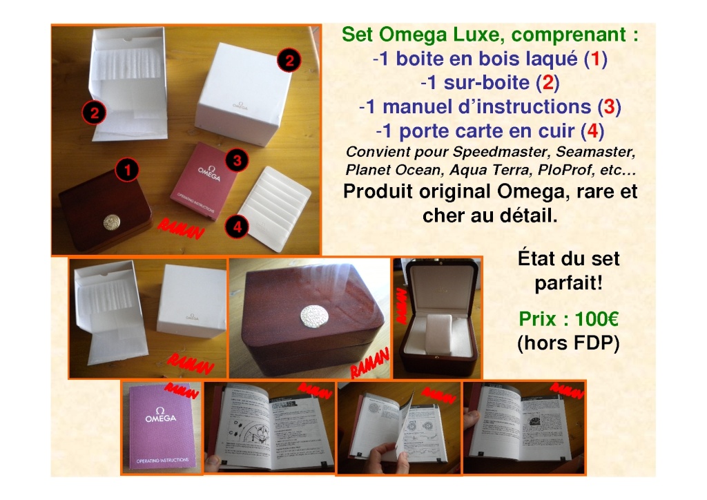 [VENDS] Composants Omega (lunette base 1000+set de luxe) - 1€ Nouvel12