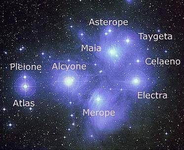 Les 7 étoiles des Pléiades Pleiad10