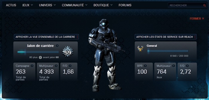 Site Halo Waypoint pour stats de jeu 0510